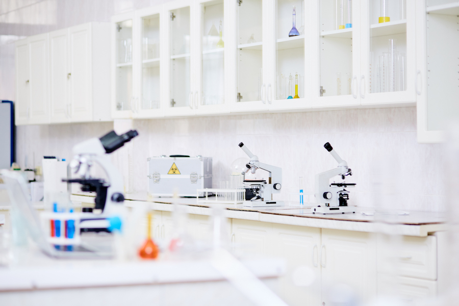 Modern equipment for scientific investigation in chemical laboratory